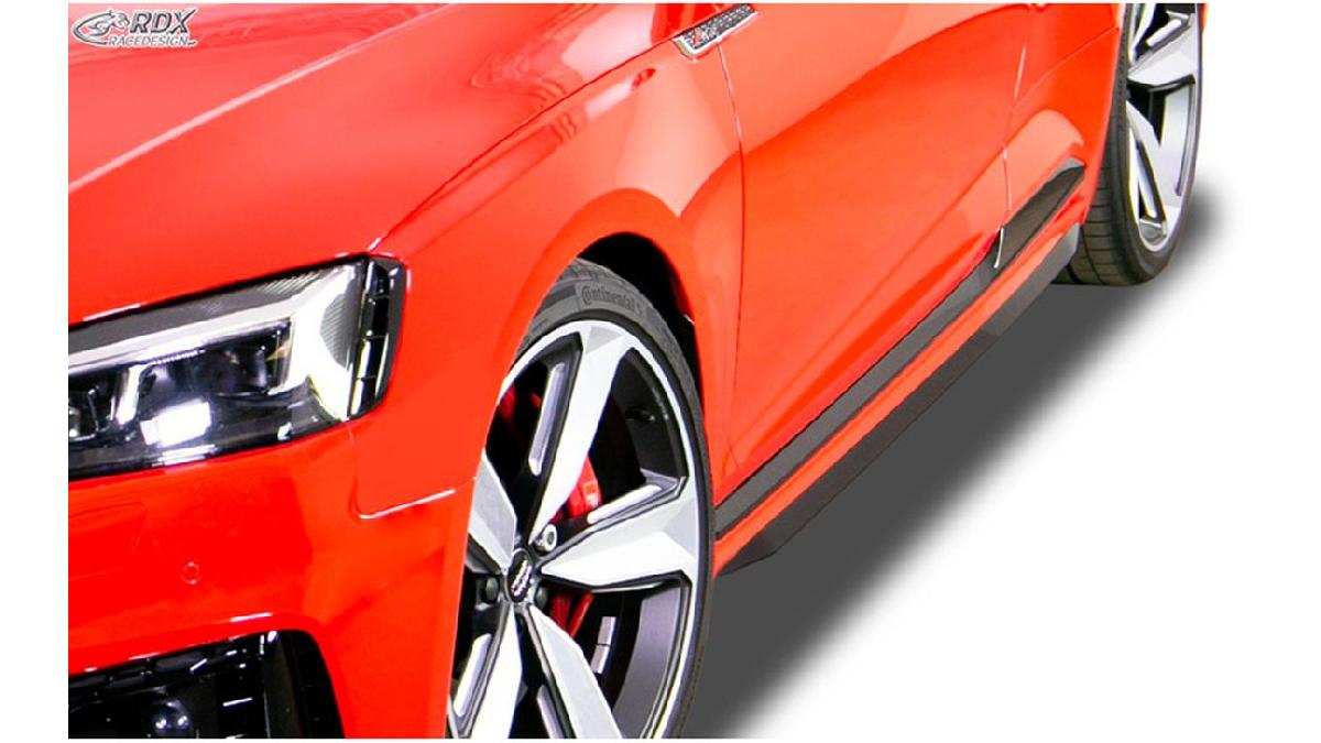 Jupes+lat%C3%A9rales+%27Slim%27+sur+mesure+pour+Audi+RS5+%28F5%29+2016-+%28ABS+noir+luisant%29